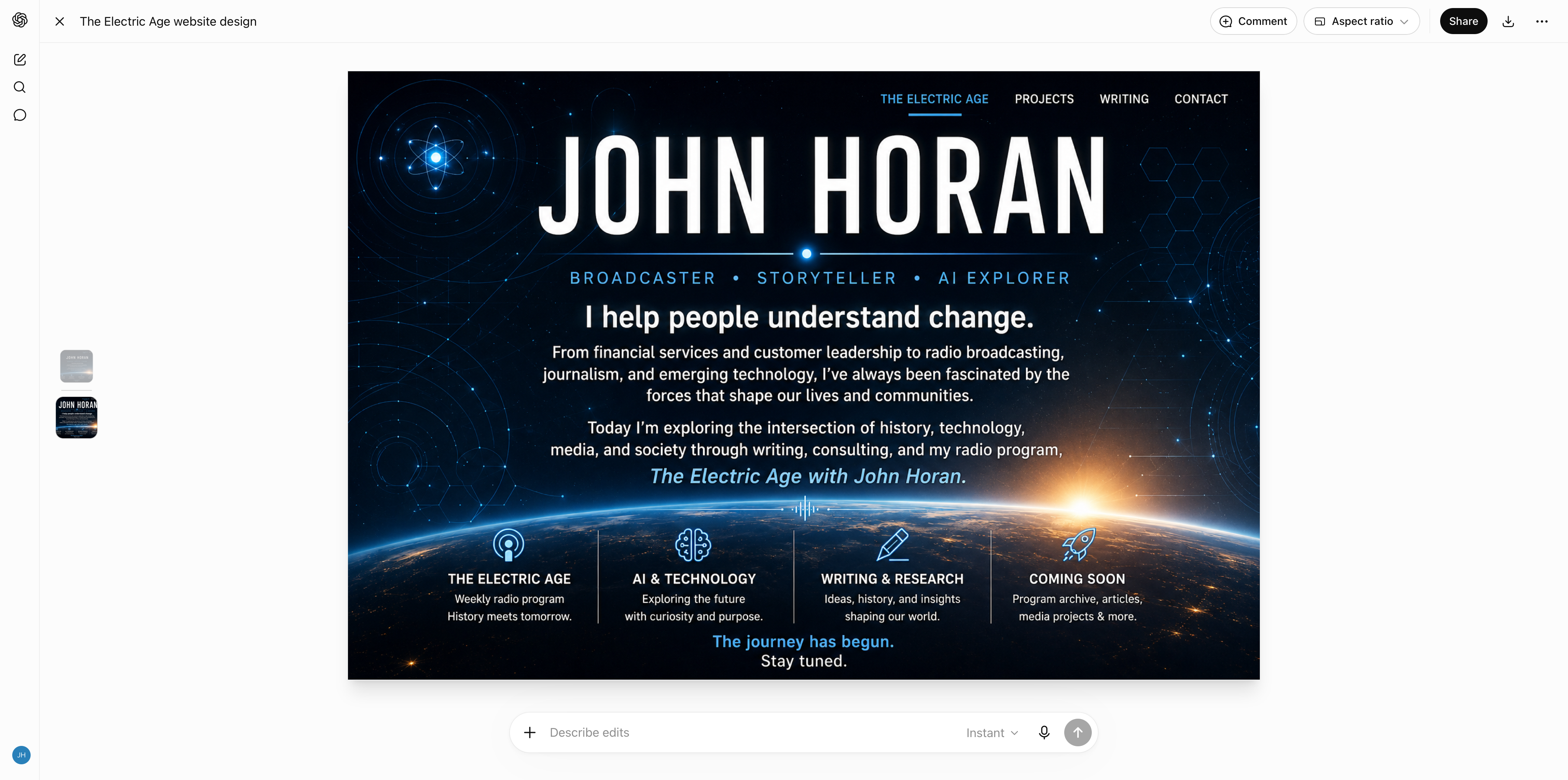 John Horan — Broadcaster, Storyteller, AI Explorer